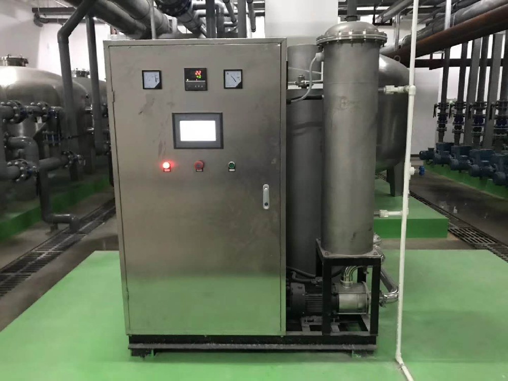 石家莊君樂(lè)寶乳液制水車(chē)間采購(gòu)冠宇牌臭氧發(fā)生器GYK-T-1000系統(tǒng)制備車(chē)間
